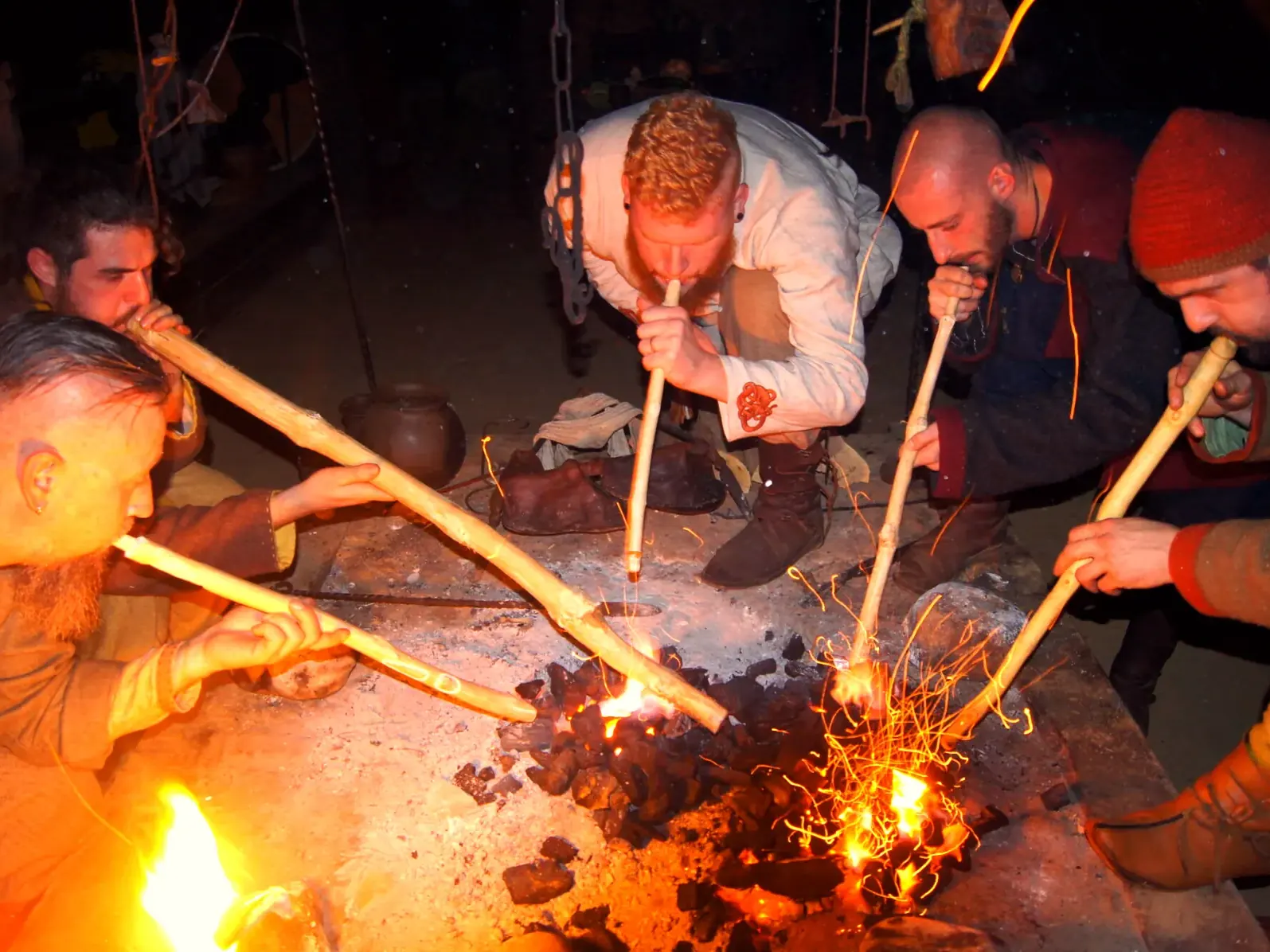 Feuer in der Nacht